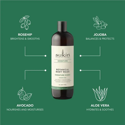 Sukin Signature Body Wash imported Australia authentic best Low Price genuine premium vegan body cleanser natural skincare online shop Dhaka Bangladesh Khulna Daraz Ailibaba Amazon aarong yellow sailor le reve I phone Foodpanda pathao uber