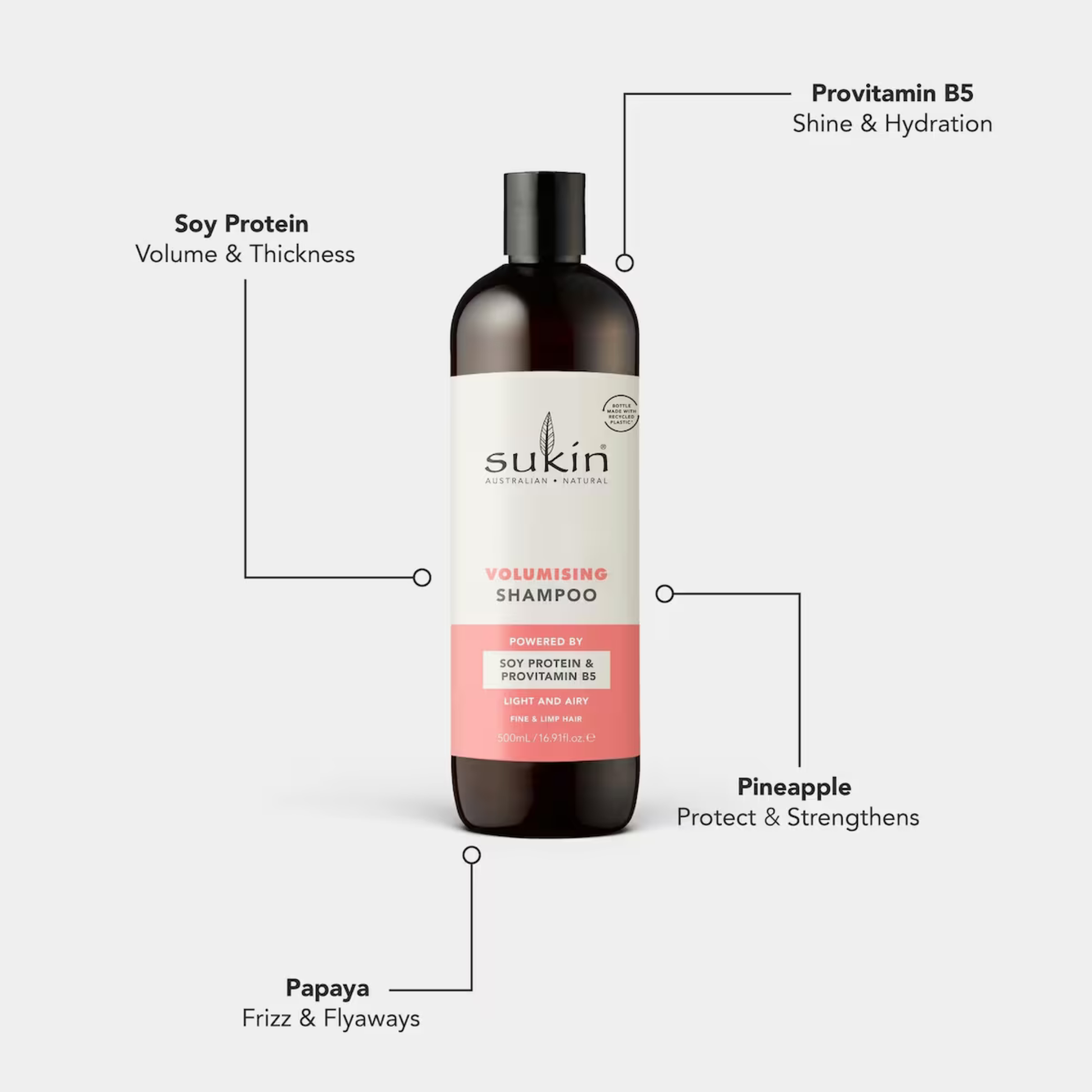 Sukin Volumising Shampoo imported Australia authentic genuine premium fine limp hair volume shampoo vegan haircare online shop Bangladesh low price best product Habiganj Chandpur Joypurhat Patuakhali Uttara Rajshahi
