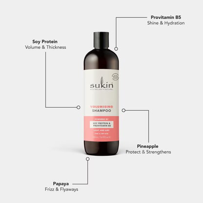 Sukin Volumising Shampoo imported Australia authentic genuine premium fine limp hair volume shampoo vegan haircare online shop Bangladesh low price best product Habiganj Chandpur Joypurhat Patuakhali Uttara Rajshahi