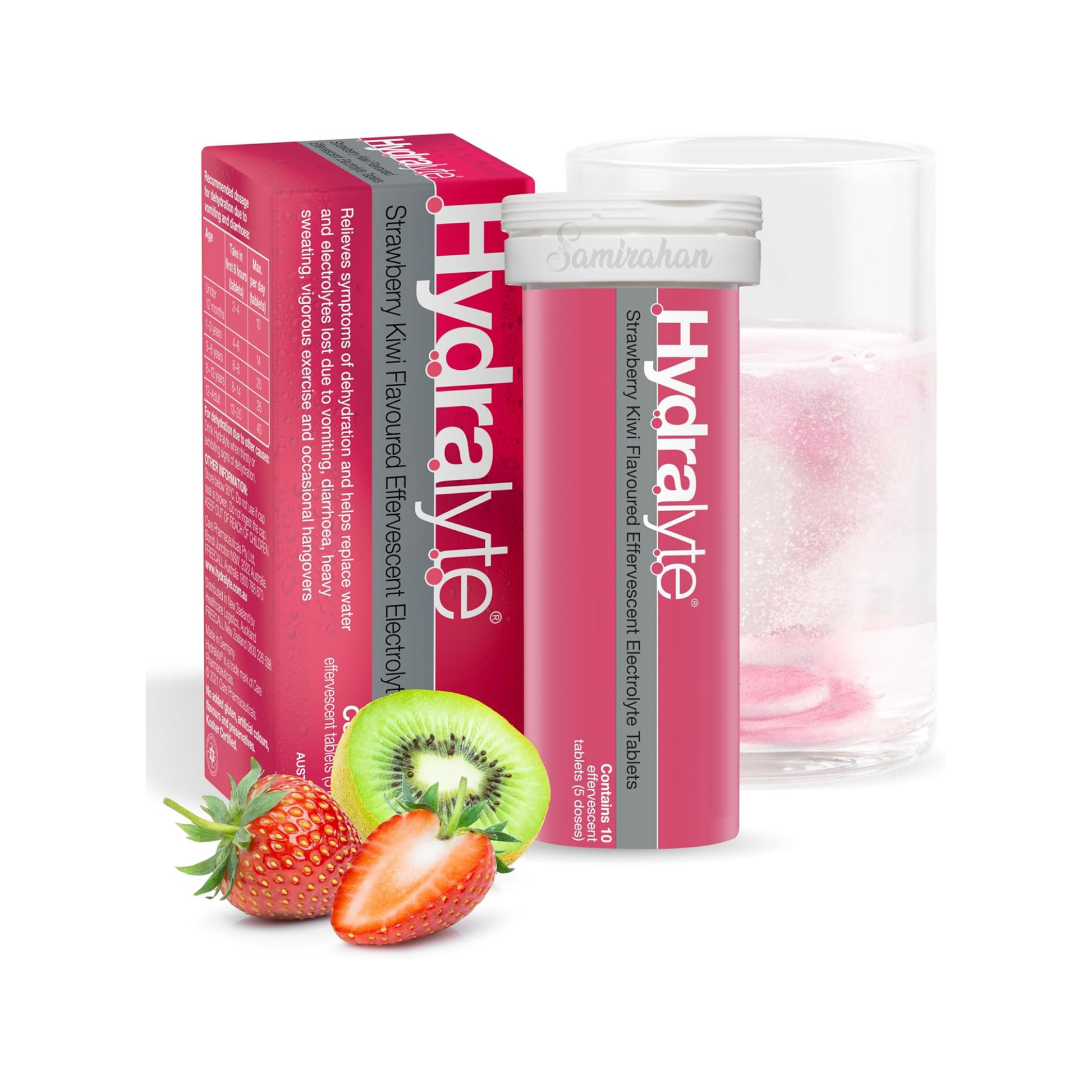 Hydralyte Strawberry Kiwi Effervescent Electrolyte Tablets Energy Boost Multivitamin Drink immunity strength genuine premium hydration imported low price in BD Feni Barisal (Barishal) Bogura Sadar Kulaura Gazipur