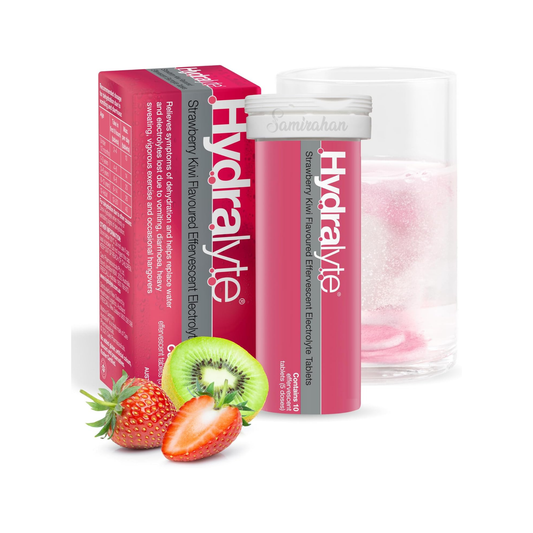 Hydralyte Strawberry Kiwi Effervescent Electrolyte Tablets Energy Boost Multivitamin Drink immunity strength genuine premium hydration imported low price in BD Feni Barisal (Barishal) Bogura Sadar Kulaura Gazipur