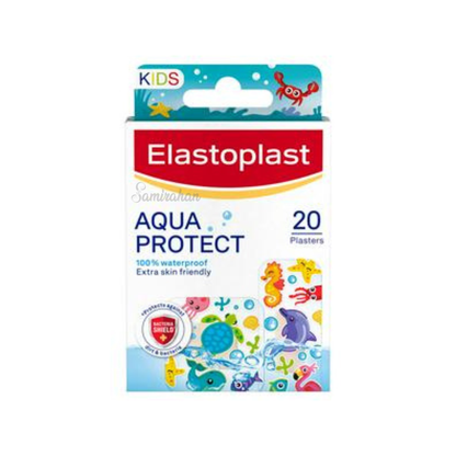 Elastoplast Aqua Protect Kids waterproof plasters Relief minor cuts grazes Medicines healthcare strips First aid Import UK best baby reliable safe price in bd Khilkhet Nikunja Kuril Mohakhali DOHS Kalabagan Dhanmondi Keraniganj