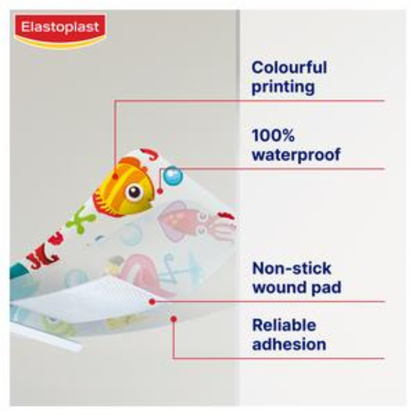 Elastoplast Aqua Protect Kids waterproof plasters Relief minor cuts grazes Medicines healthcare strips First aid Import UK best baby reliable safe price in bd Daraz Ailibaba Amazon aarong yellow sailor le reve I phone Foodpanda pathao uber