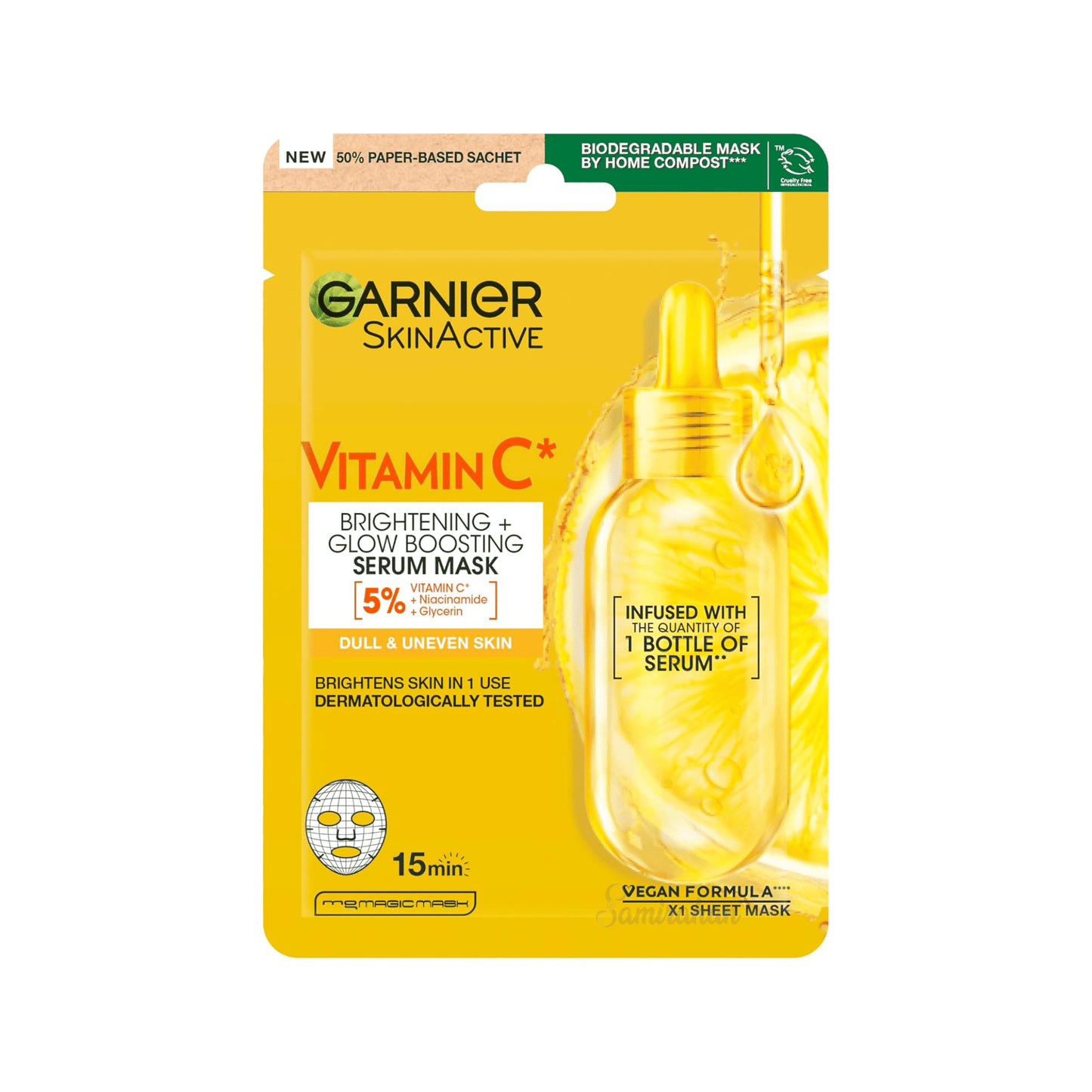 Garnier Skin Active VitaminC Sheet Mask imported foreign United Kingdom genuine authentic real skincare beauty cosmetic quality brand luxury premium low price Sunamganj Sherpur Manikganj Chandanaish Raipur Cox’s Bazar