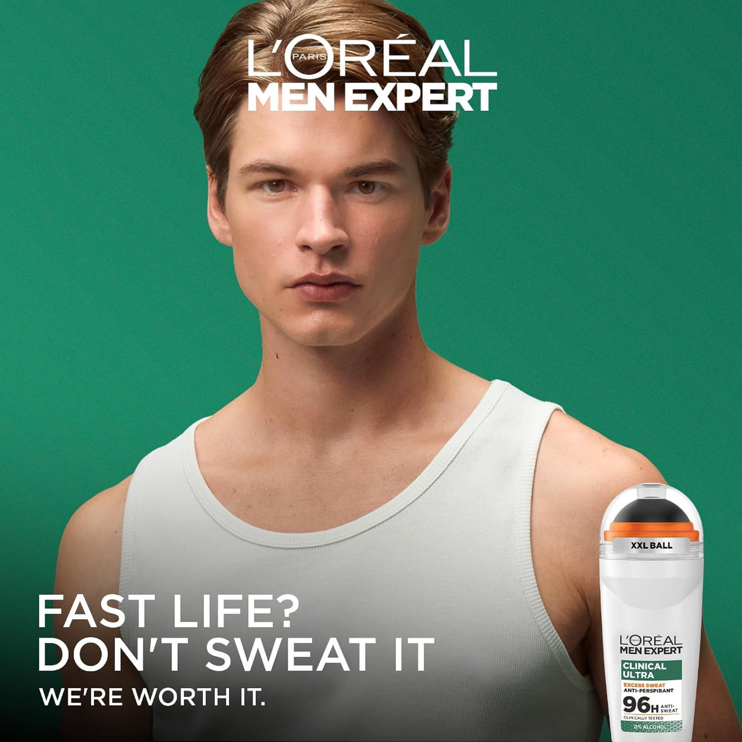 L'Oreal Men Expert 96H roll on imported UK authentic genuine premium brand online shop cheapest price BD Dhaka Chittagong Sylhet Bangladesh antiperspirant Basundhara Residential Area Banani Super Market Mirpur Tongi Kurmitola