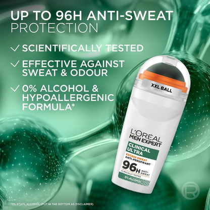 L'Oreal Men Expert 96H roll on imported UK authentic genuine premium brand online shop cheapest price BD Dhaka Chittagong Sylhet Bangladesh antiperspirant Sunamganj Sherpur Manikganj Chandanaish Raipur Cox’s Bazar