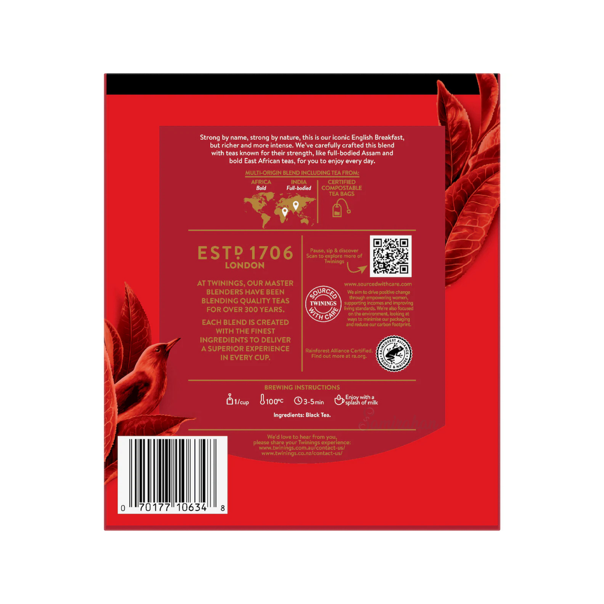 Twinings English Breakfast Strong Tea natural caffeine free focus calm blend organic Root Best authentic import Australia UK instant strong cheap price in bd Aminbazar Gabtali Adabar Mohammadpur Shewrapara Kazipara Jatra Bari Gandaria