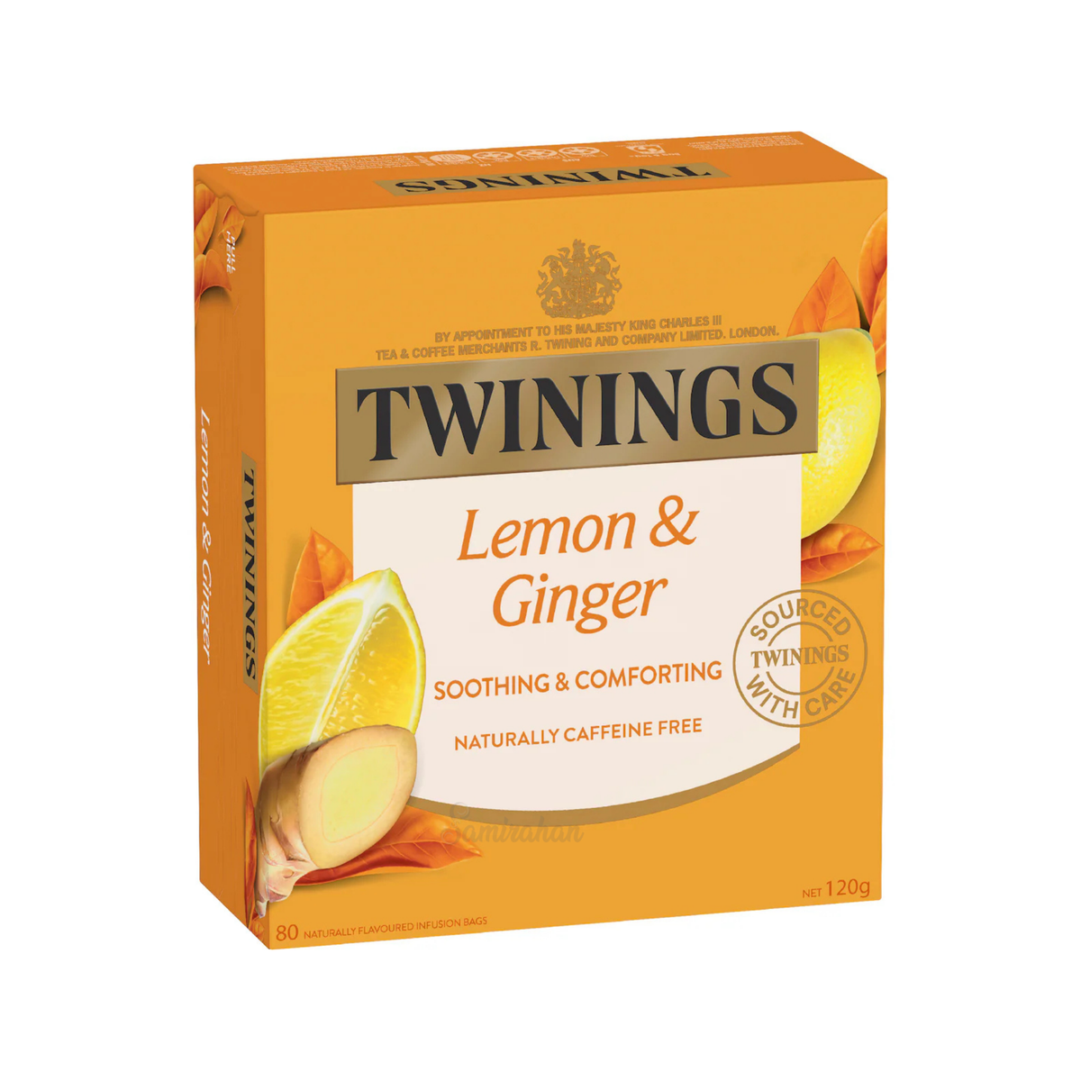 Twinings Lemon & Ginger Tea Bags natural herbal caffeine free focus calm blend organic Root Best authentic import Australia UK instant strong cheap price in bd Sirajganj Satkhira Kaliakair Senbagh Ukhiya Narayanganj
