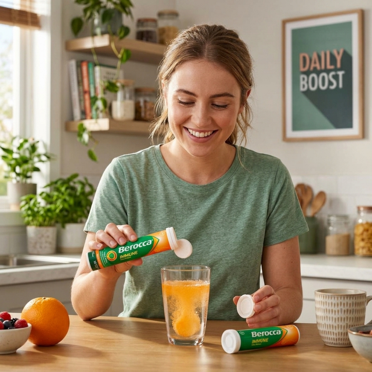Berocca Immune Daily Defence Orange Effervescent Multivitamin Drink imported Australia authentic premium brand low price BD Dhaka Chittagong Sylhet Bangladesh Sunamganj Sherpur Manikganj Chandanaish Raipur Cox’s Bazar