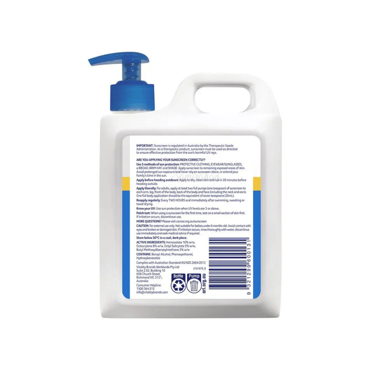 Cancer Council Ultra SPF50+ Sunscreen protection high broad-spectrum UVA UVB Lotion Australia 1L Water Resistant authentic genuine premium cheap price Dhaka BD Chittagong Sylhet Bangladesh