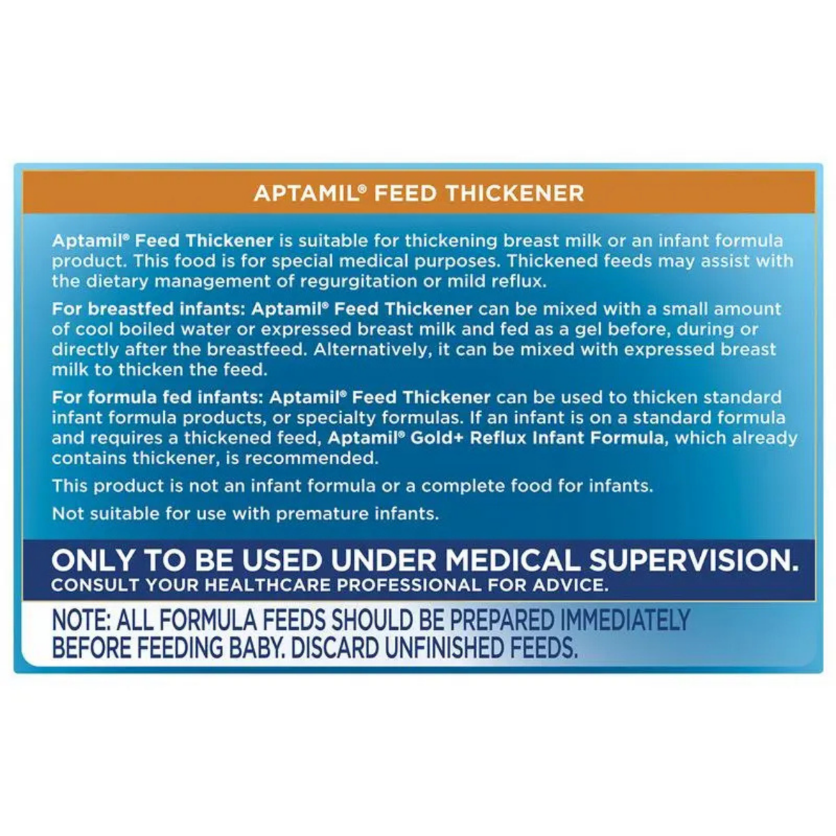 Aptamil Feeding Thickener Infants Mild Reflux authentic nutrition premium baby milk formula healthy food natural cow breast organic Best Import cheap price bd