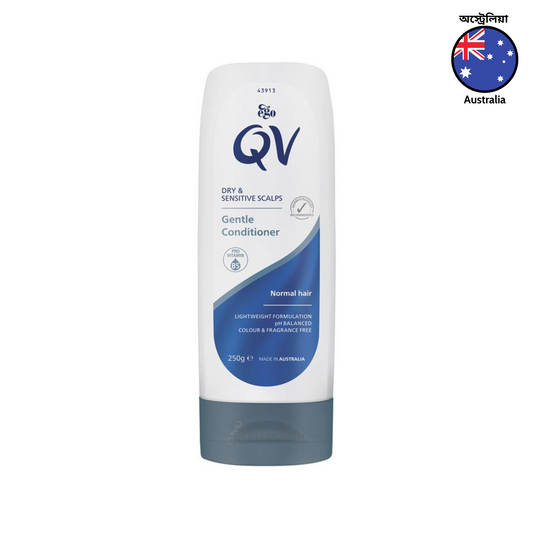 Ego QV Gentle Conditioner with gentle formula designed for use on sensitive skin. Suitable for normal, dry, damaged colored hair. Soap free. Dermatologist recommended no harsh chemicals. Best imported foreign Australian authentic genuine real original care premium brand haircare price in Dhaka Chittagong Bangladesh.