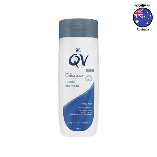 Ego QV Gentle Shampoo has a gentle formula which designed for use on sensitive skin. Suitable for normal, dry, damaged colored hair. Soap free. Dermatologist recommended no harsh chemicals. Best imported foreign Australian authentic genuine real original care premium brand haircare price in Dhaka Chittagong Bangladesh.