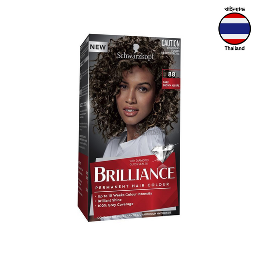 Schwarzkopf Brilliance Permanent Hair Colour 88 Dark Brown Allure 1 Kit