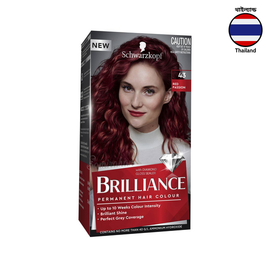 Schwarzkopf Brilliance Permanent Hair Colour 43 Red Passion 1 Kit