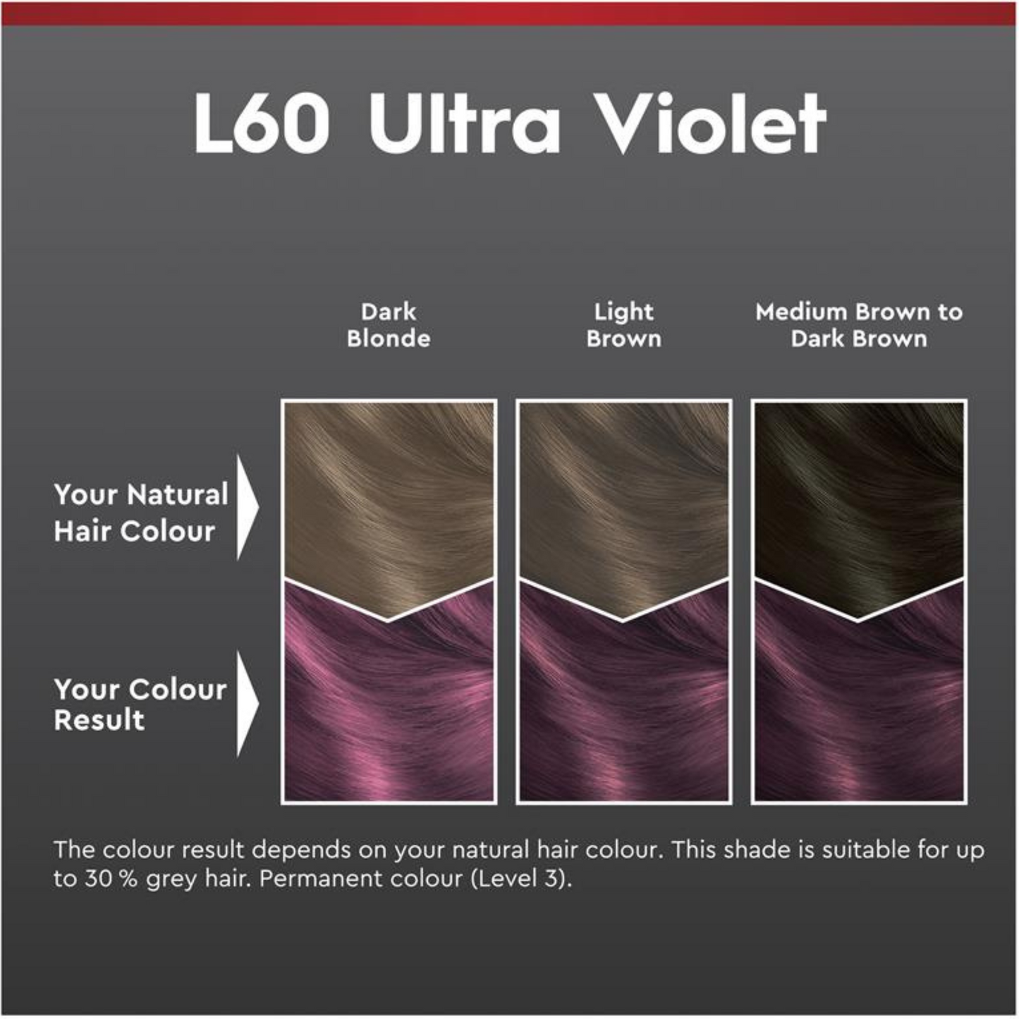 Schwarzkopf Brilliance Permanent Hair Colour L60 Ultra Violet 1 Kit