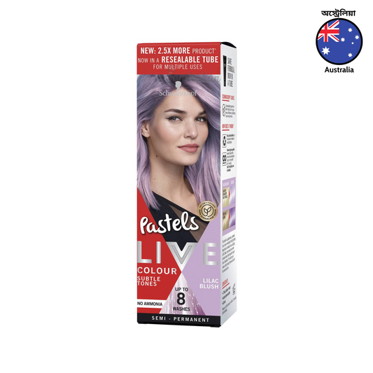 Schwarzkopf Live Colour Pastels Semi-Permanent Hair Colour Lilac Blush 1 Kit