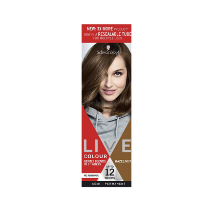 Schwarzkopf Live Colour Semi-Permanent Hair Colour Hazelnut (Australia) 1 Kit