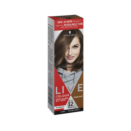 Schwarzkopf Live Colour Semi-Permanent Hair Colour Hazelnut (Australia) 1 Kit