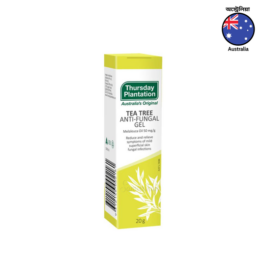 Thursday Plantation Tea Tree Antifungal Gel is a highly effective skincare gel which relieves symptoms & irritation from fungal infections Candida skin infections, athlete's foot, ringworm & jock itch. Best imported foreign Australian genuine authentic premium brand footcare foot care feet price in Dhaka Bangladesh.