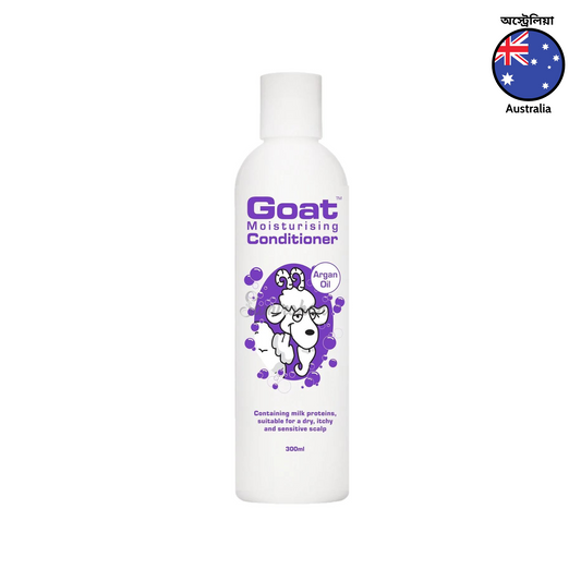 Goat Milk Moisturising Conditioner With Argan Oil revitalizes your hair & scalp leaving it soft, silky & shiny without harsh chemicals. Made with pure Australian Goat Milk. Best imported foreign Australian Aussie genuine authentic premium quality real skincare beauty skin care price in Dhaka Chittagong Bangladesh.