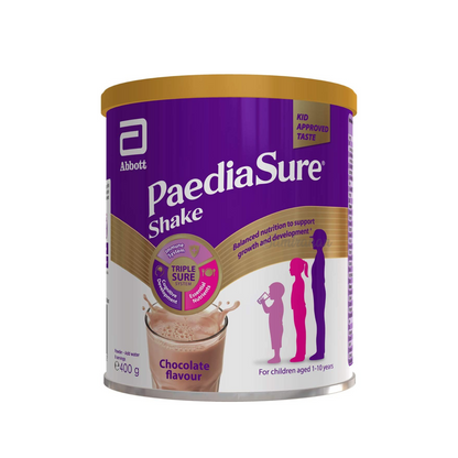 PaediaSure Shake Balanced Nutritional Multivitamin Supplement Drink for Kids Chocolate Flavour (UK) 400g