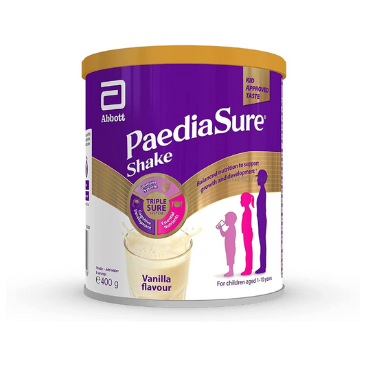 PaediaSure Shake Balanced Nutritional Multivitamin Supplement Drink for Kids Vanilla Flavour 400g