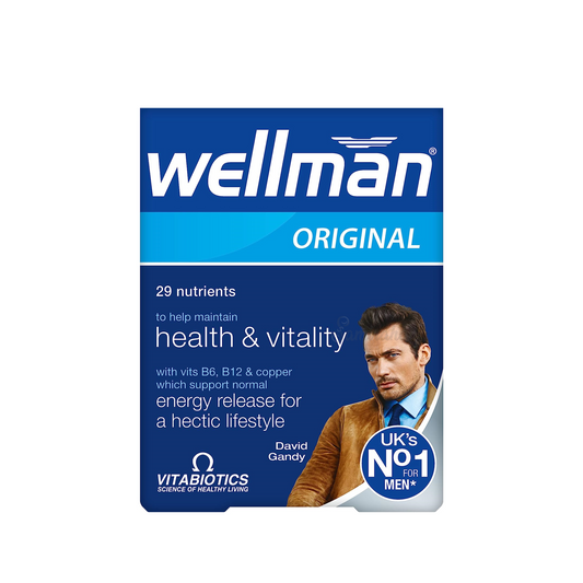 Vitabiotics Wellman Original Multivitamin Health and Vitality for Men 30 Tablets